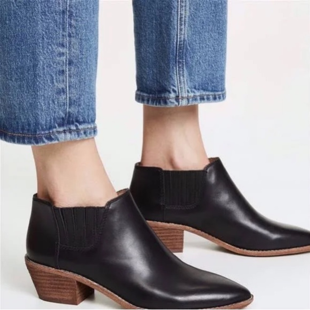 Madewell The Myles‎ Ankle Boots in Black Leather ladies size 11